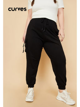 max - Women Solid Relaxed Fit Cargo Joggers