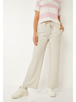 max - Women Solid Beige Sports Track Pant
