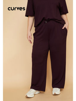 max - Women Solid Purple Sports Track Pant