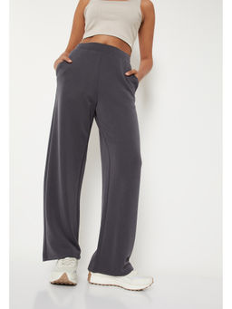 max - Women Solid Sports Grey Track Pant