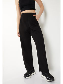 max - Women Solid Black Track Pant