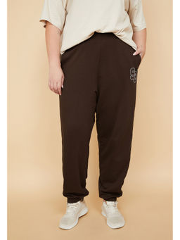 max - Women Solid Sports Brown Joggers