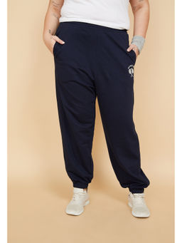 max - Women Solid Sports Navy Blue Joggers