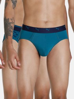 Puma - Stretch Aop Briefs-Blue (Pack of 2)