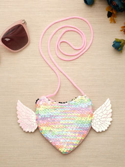 Stol'N - Sequins Kids Sling Bag - Pink (2-6 Years)