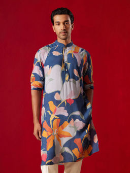 Vastramay - Mens Multi Color Base Cotton blend Kurta
