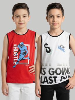 Monte Carlo - Boys Round Neck Printed Multi-Color T-Shirt (Pack of 2)