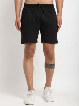 Club York - Men Black Solid Regular Shorts