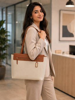 MOKOBARA - The Dawn Casual Use Coconut Off White Tote Bag