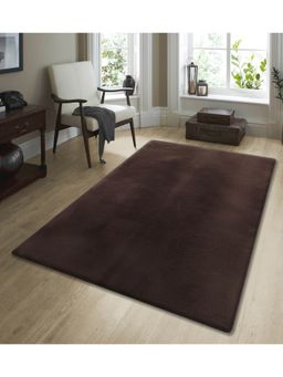 OBSESSIONS - Solid Rabit Fur Carpet Brown
