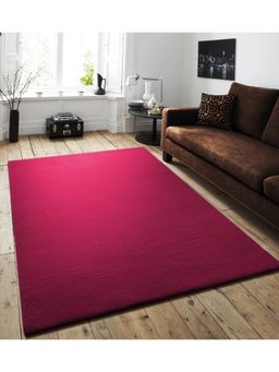 OBSESSIONS - Solid Rabit Fur Carpet Wine