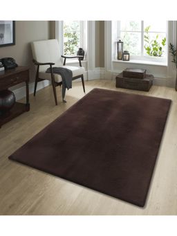 OBSESSIONS - Solid Rabit Fur Carpet Brown