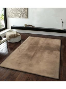 OBSESSIONS - Solid Rabit Fur Carpet Camel