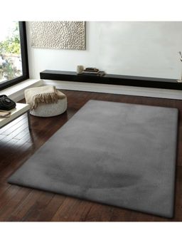 OBSESSIONS - Solid Rabit Fur Carpet Middle Grey