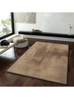 OBSESSIONS - Solid Rabit Fur Carpet Camel