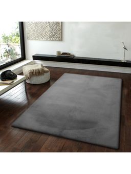 OBSESSIONS - Solid Rabit Fur Carpet Middle Grey