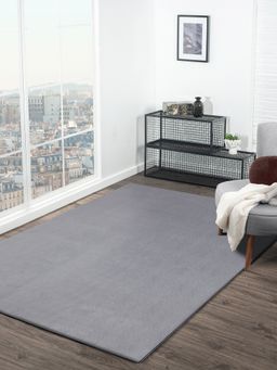 OBSESSIONS - Solid Rabit Fur Carpet Middle Grey