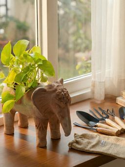 Swadeh - Beige Garden Planters (Pack of 2)