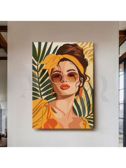 Anciq - Tropical Fashion Woman Canvas Wall Art