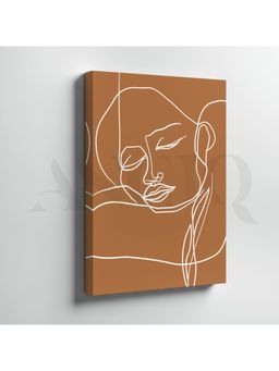 Anciq - Line Face Canvas Wall Art