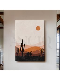 Anciq - Desert Cactus Landscape Canvas Wall Art