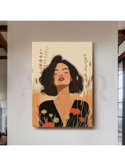 Anciq - Meadow Woman Portrait Canvas Wall Art