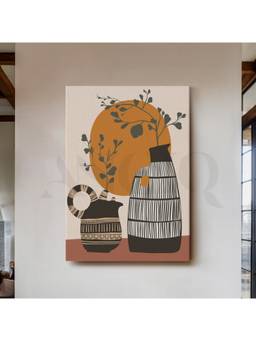 Anciq - Vase & Botanical Canvas Wall Art