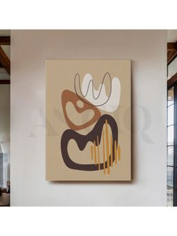 Anciq - Neutral Shapes Canvas Wall Art