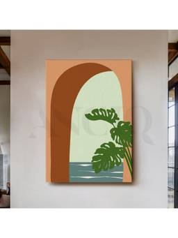 Anciq - Tropical Arch View Canvas Wall Art