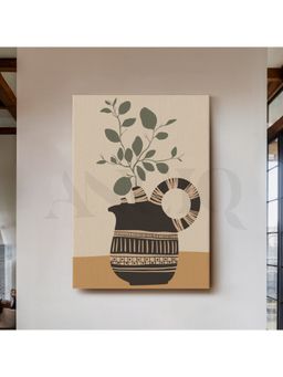 Anciq - Minimal Black Vase Canvas Wall Art