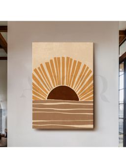Anciq - Sunrise Waves Canvas Wall Art