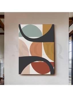 Anciq - Bold Geometric Arch Canvas Wall Art