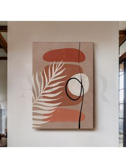 Anciq - Abstract Neutral Botanical Shapes Canvas Wall Art