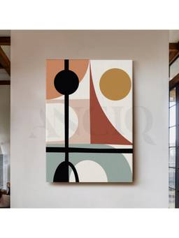 Anciq - Modern Geometric Shapes Canvas Wall Art