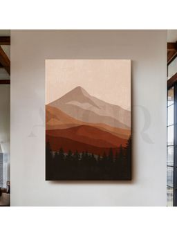 Anciq - Pastel Mountain Lake Landscape Canvas Wall Art