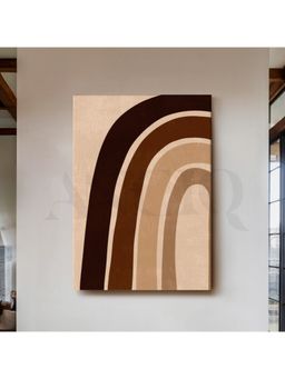 Anciq - Neutral Botanical Leaves Canvas Wall Art