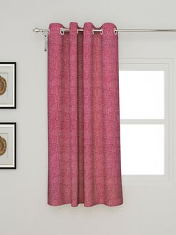 NEELA HOME - 5Ft Window Single Curtain Plain Room Darkening - Maroon