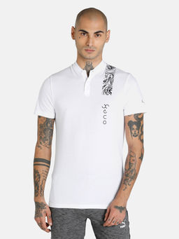 Puma - Vk Henley Neck Polo Men White Polo