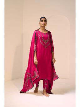 Sarang Kaur - Pink Anya Embellished Dupatta