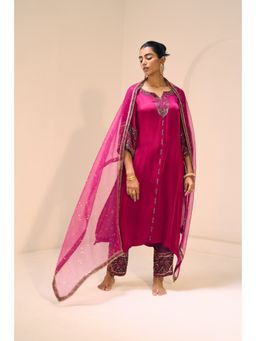Sarang Kaur - Pink Taara Embellished Dupatta