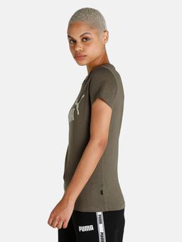 Puma - Ess Logo Women's Green T-shirt