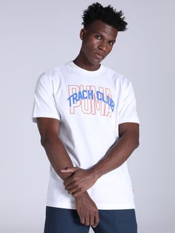 Puma - Fast Track Graphic Mens White T-shirt