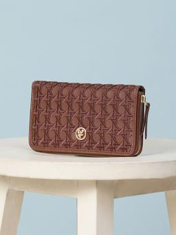 Label Ritu Kumar - Tan Classic Curve Wallet