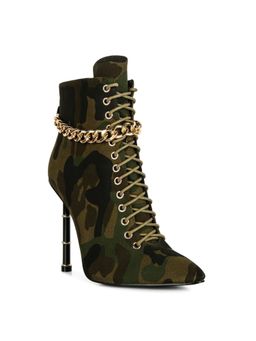 London Rag - Printed Olive Casual Boots