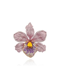 MISS JO - Purple Orchid Whispers Brooch