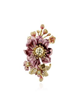 MISS JO - Pink Periwinkle Bloom Brooch