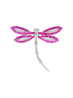 MISS JO - Pink Woodland Dragonfly Brooch