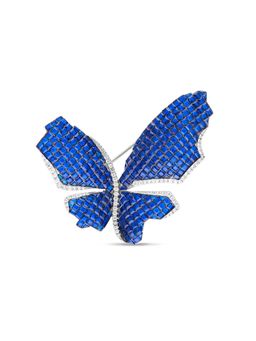 MISS JO - Blue Mystical Butterfly Statement Brooch