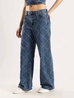 Calvin Klein - Blue Loose Fit Mid Rise Jeans