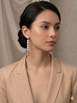 ZAZA BY SOMYA - The Dew Drop White Earring